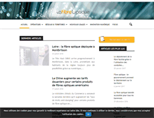 Tablet Screenshot of lafibreoptique.com